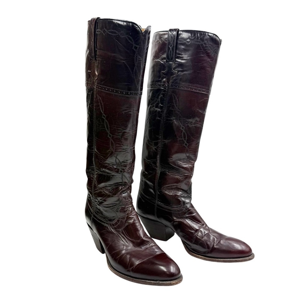 DANPOST VINTAGE Tall Cowboy Boots Women's 8 - Picture 4 of 12